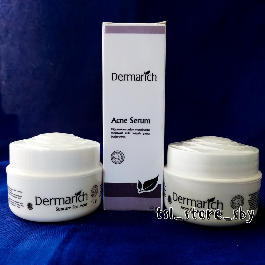 Paket Skincare isi 3 - Dermarich Paket Skincare Acne Scar Jerawat Bopeng