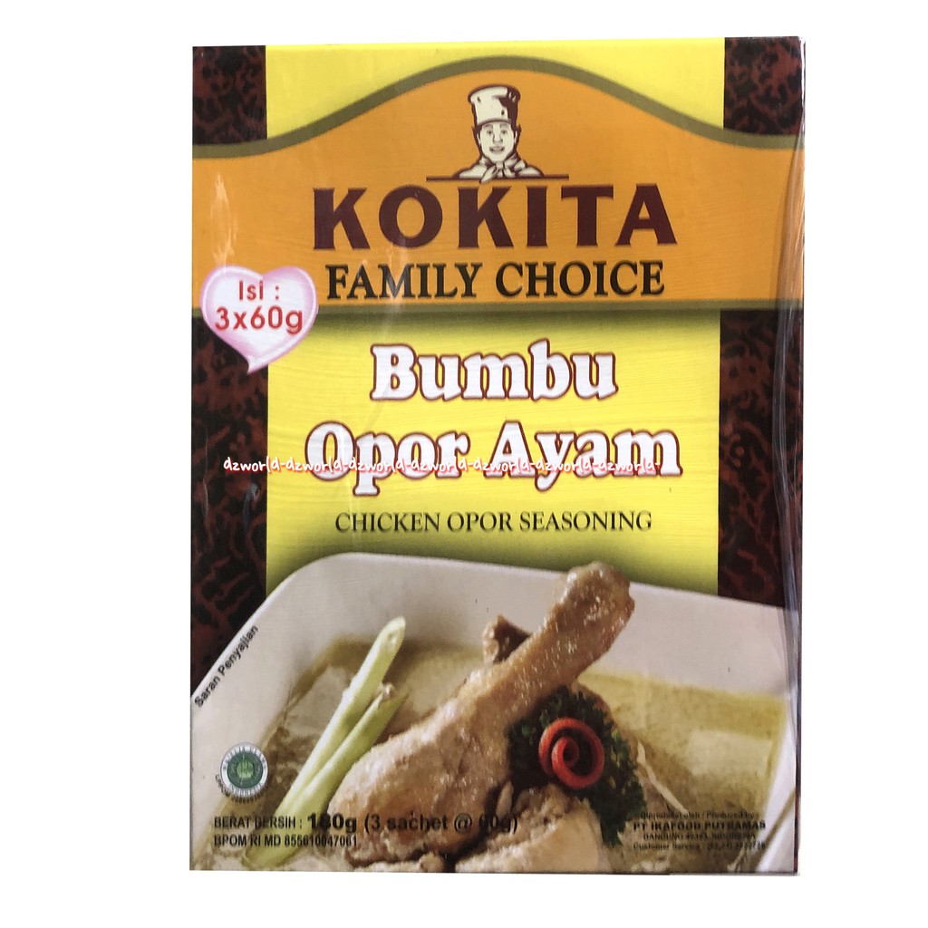 Kokita Bumbu Opor Ayam Chicken Opor Seasoning Bumbu Instan Untuk Opor Isi 3 Sachet