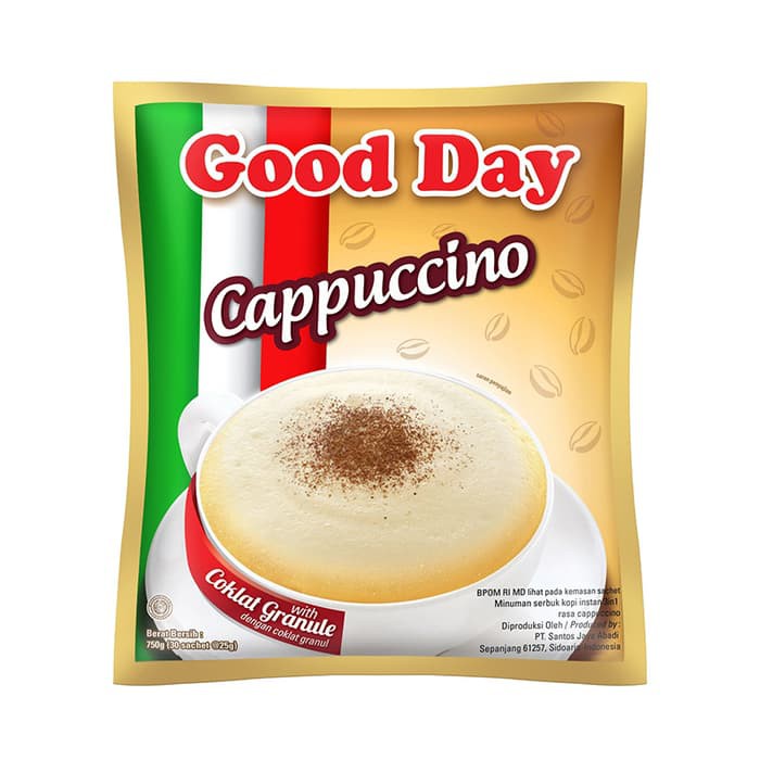 

[Fastana] Good Day Kopi Cappuccino Bag (30 Sachet@25 Gram) - kkp2242