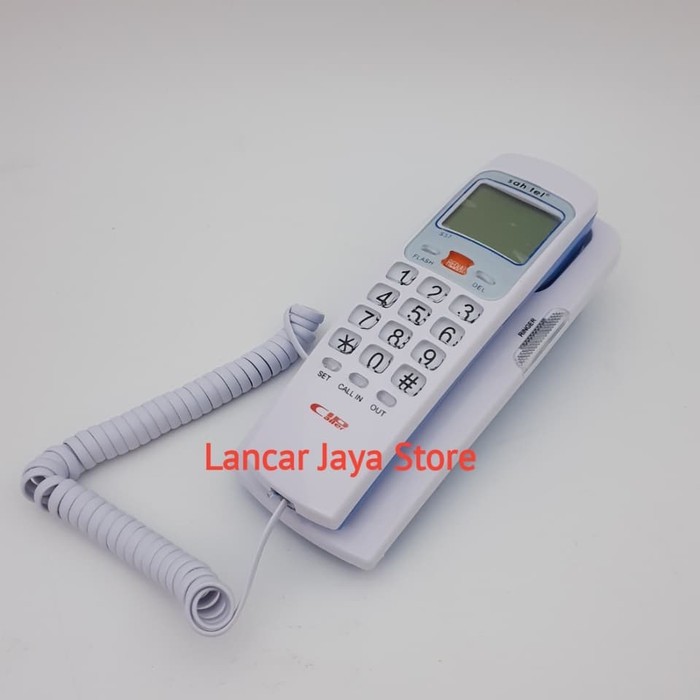 Telepon Kabel/Telepon Rumah Sahitel S-37 (Putih) Pesawat Sahitel S37W - Putih