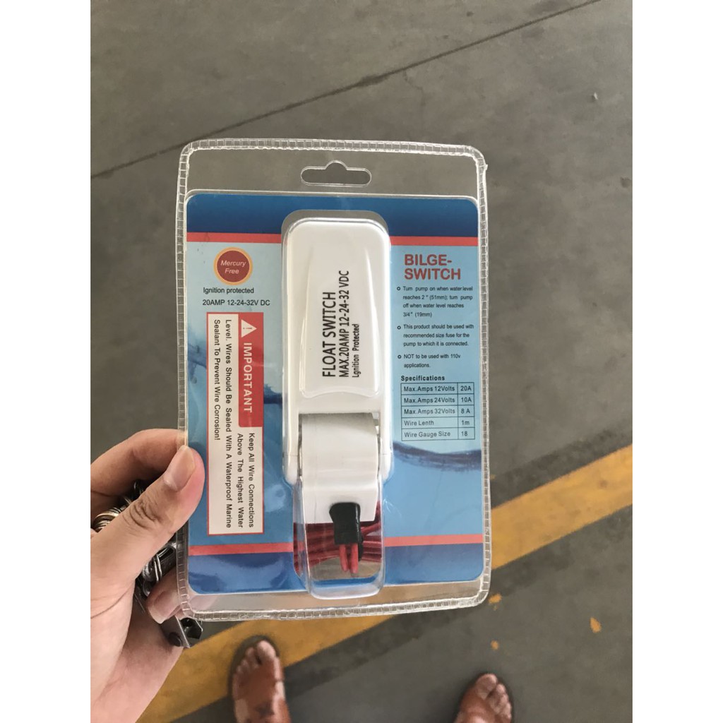 Free Shipping Boat Float Switch Automatic Floating Switch for Bilge Pump Marine Submersible Pump