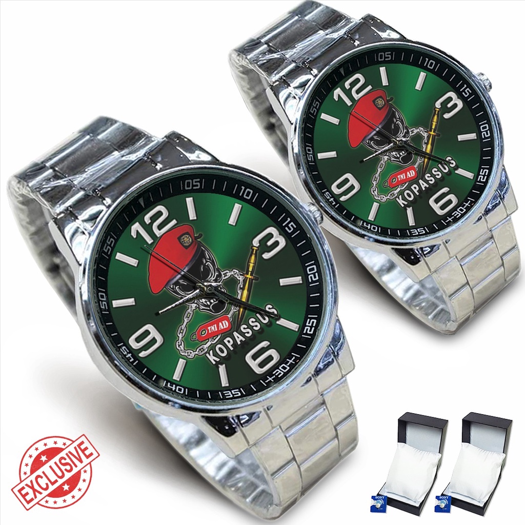 Jam Tangan Rantai Couple KOPASSUS 02 (Keren)