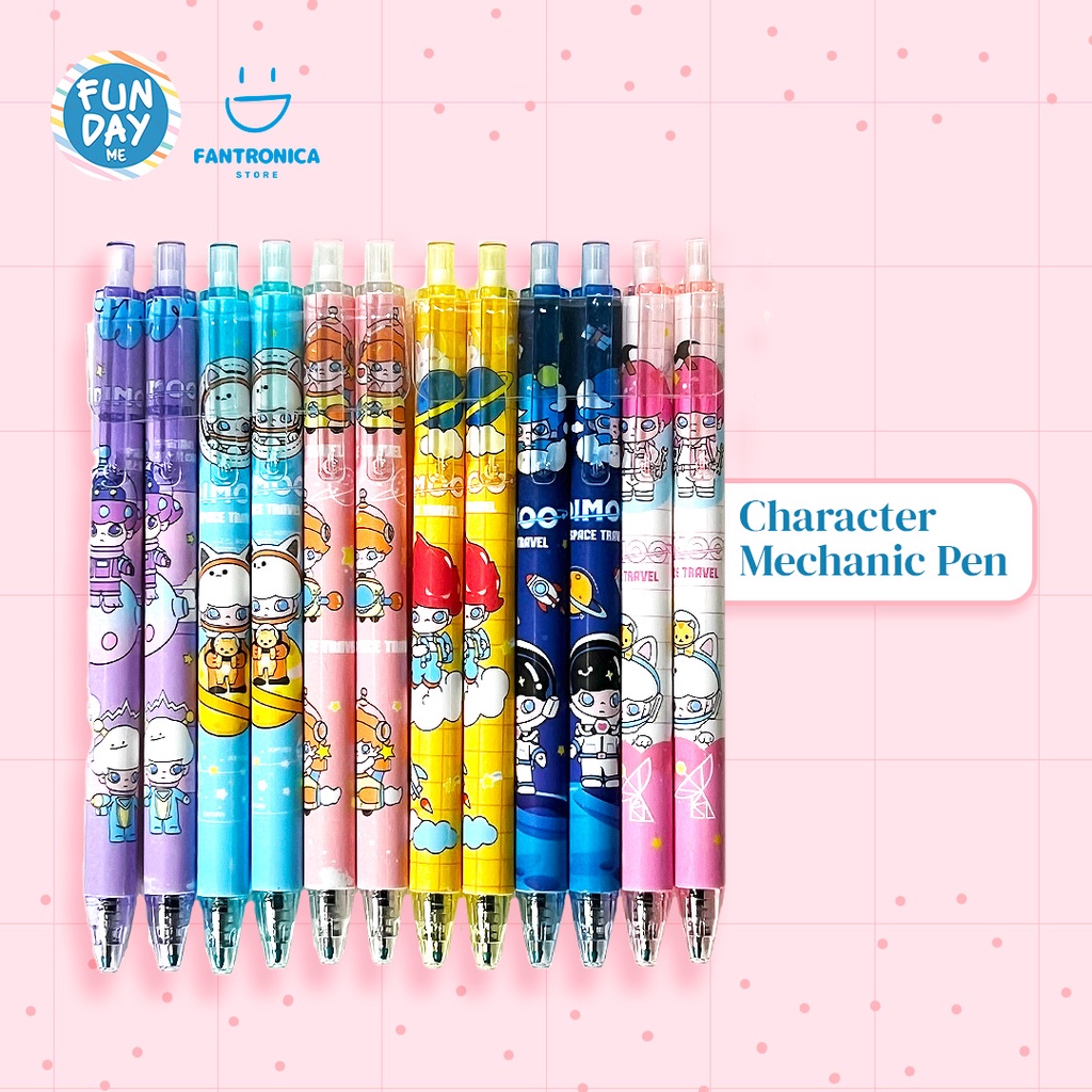 

Pen Mekanik / Gel Pen Cetek / Pulpen Retractable / Pen Cetek / Mechanical Pen Character