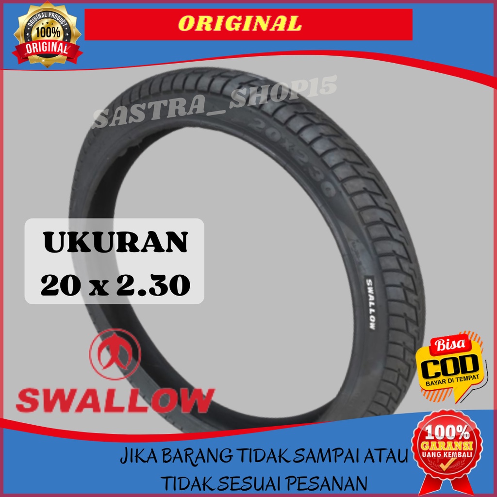 PROMO Ban Luar Sepeda Sepedah Swallow Bmx 20 x 2.30 Murah Terbaru Spectra Husky