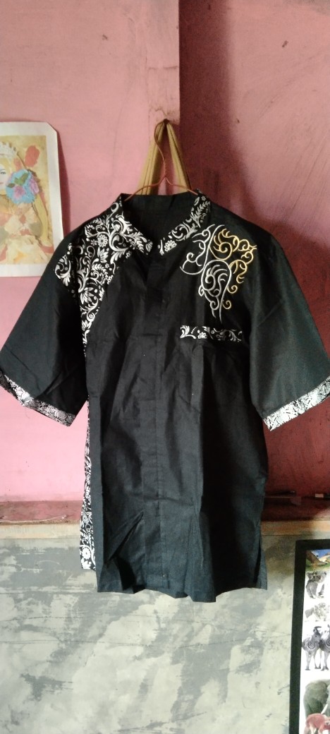 Terlaris Serut Genes Jelita Tunic Navbor Yelbor Whitbor Creambor Tunik Batik Modern Hrb030 Dolbi Dob