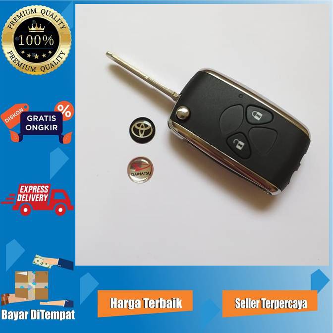 FLIP KEY CALYA - CASING RUMAH SARANG CASE COVER SARUNG KUNCI LIPAT FLIP KEY FLIPKEY TOYOTA CALYA