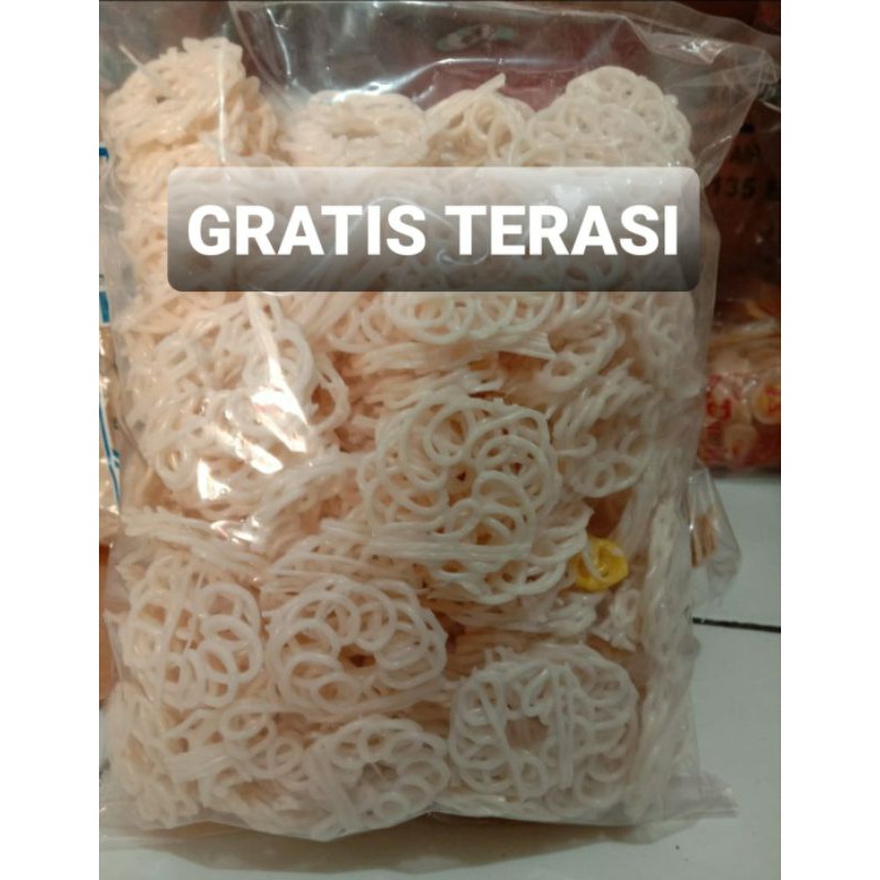 

Kerupuk Mawar Mie Putih Mentah 500 Gram