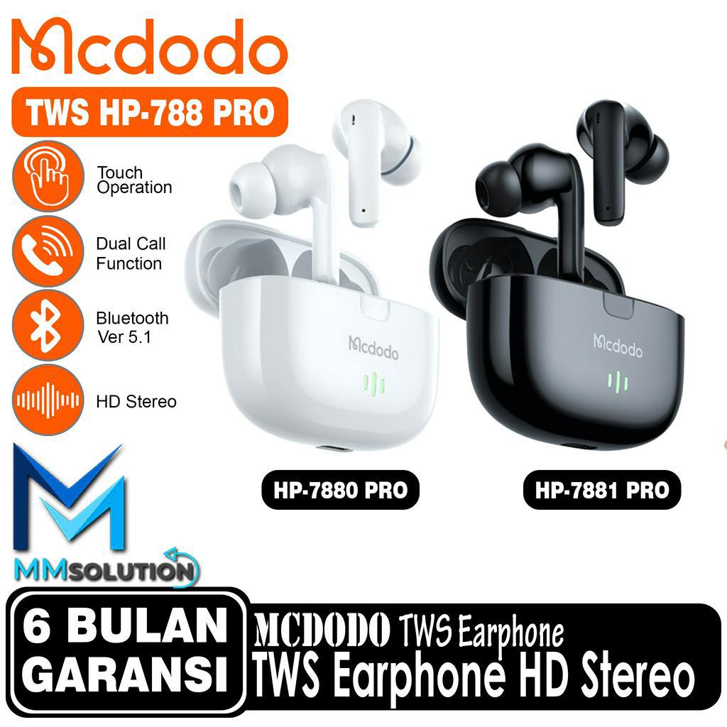 MCDODO HP-788 Earphone TWS Hifi Sound Touch Control Wireless BT ver 5.0