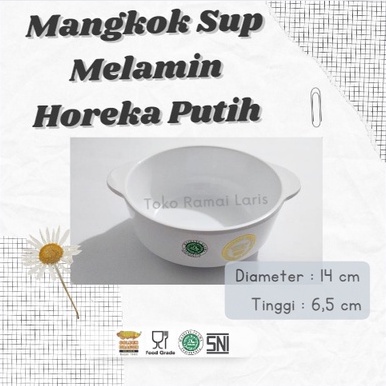 Mangkok Horeka PUTIH W6506 - Golden Dragon - Mangkok Sup melamin tampilan mewah HOREKA