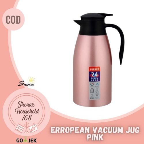 SHENAR , ERROPEAN VACUUM JUG  VACUUM TERMOS AIR DINGIN PANAS SUS  304 STAINLESS 2MUAT 2 LITER - BISA COD