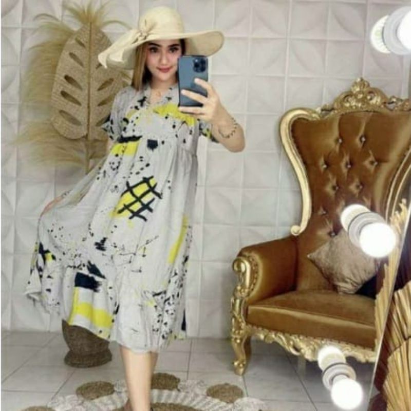 Daster Kimono rayon pendek kekinian