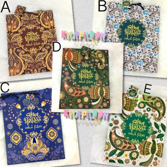 

[TERMURAH] Paperbag batik idul fitri / kantong idul fitri / goodie bag