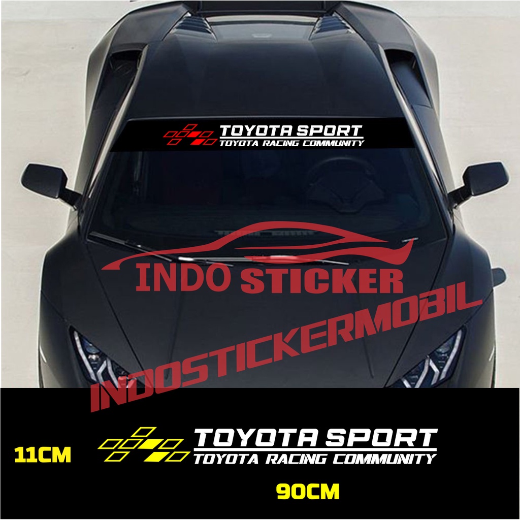 STICKER STIKER KACA MOBIL TOYOTA AVANZA CALYA FORTUNER STICKER KACA DEPAN BELAKANG MOBIL TOYOTA YARI