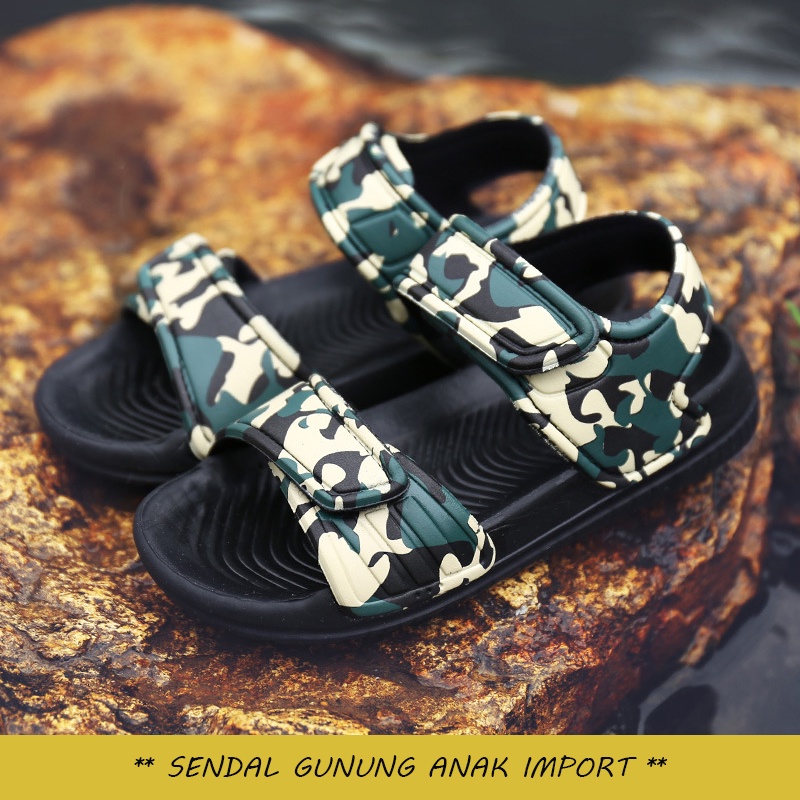 [Brandedbaby] 24-30 SANDAL GUNUNG ANAK KARAKTER IMPORT PACKING BOX / SENDAL ANAK RINGAN LENTUR