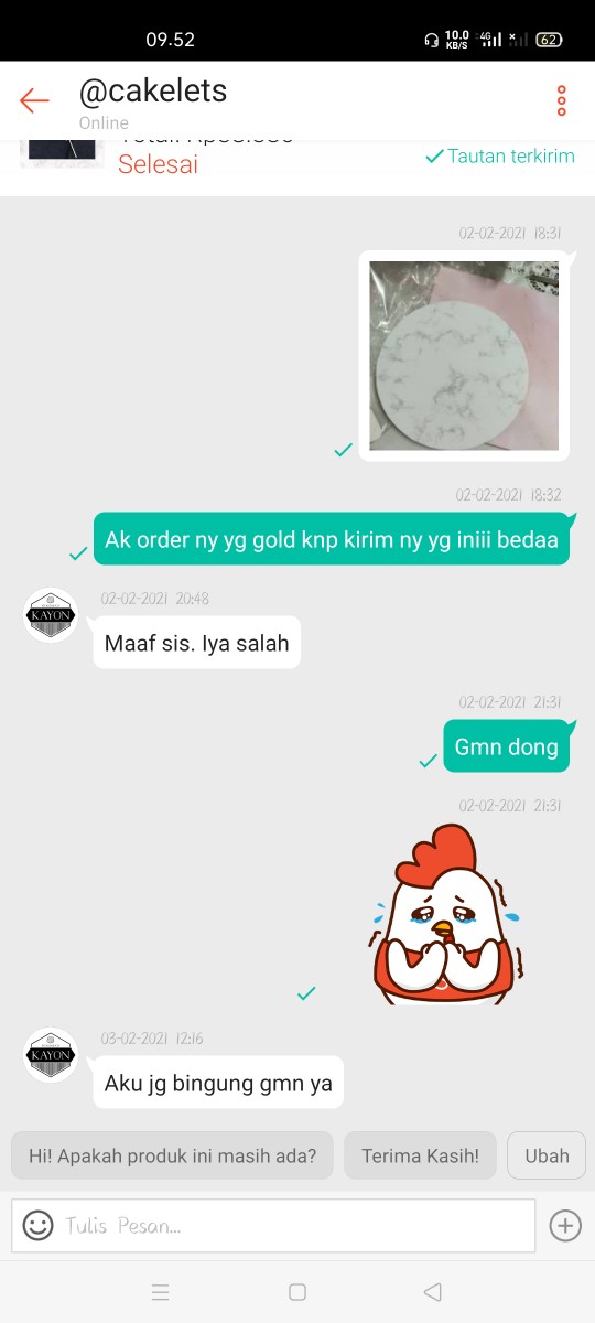 Tatakan Kue The Gold 24cm ( Premium Alas Kue / Cake Board )