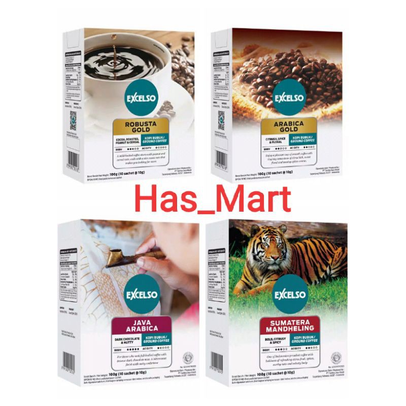 

EXCELSO Kopi premium box isi 10's*10gr