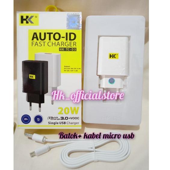 Top Produk.. Gratis Ongkir charger HK-D3 3.0 Qualcomm micro Fast Charger
