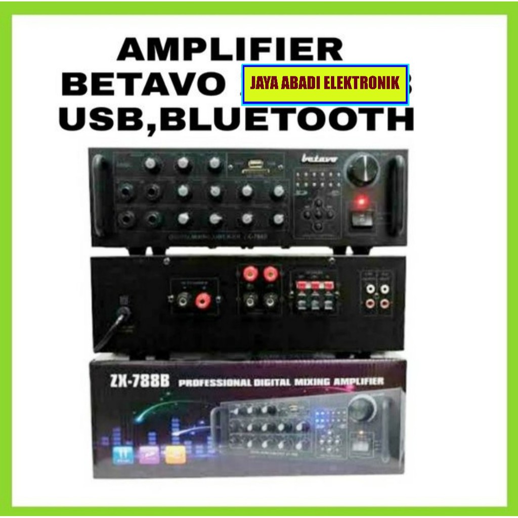 power ampli karaoke bluetooth echo original betavo bluetoot mp3 usb bluetot musik audio sound