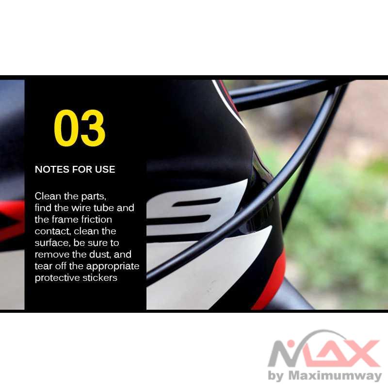 Leia Stiker Frame Sepeda Bike Protective Film Scratch Resistant - 1187 Warna Hitam