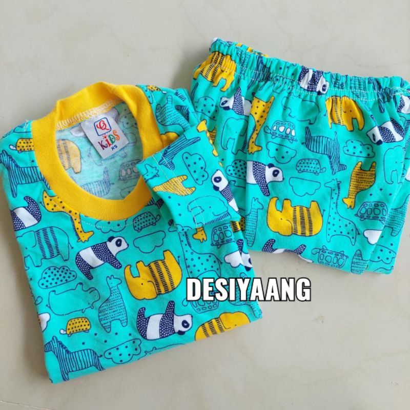 Piyama Anak Qkids Size Xs (5-18bulan) Lengan Panjang