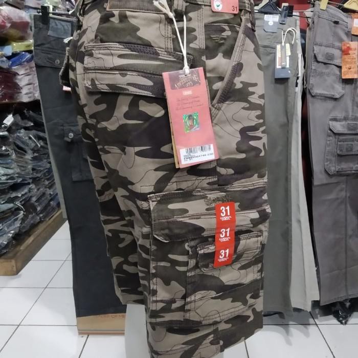 Ket / Celana Pendek Cardinal Cargo Original Loreng Size 28 Sampai 38