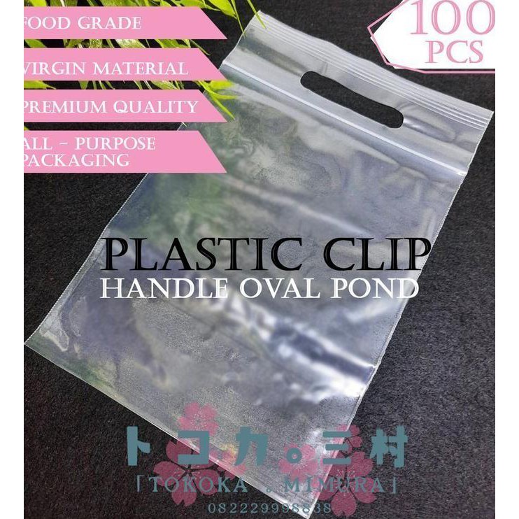 

FALSH SALE Premium Plastik Klip 35 x 45 Handle Oval Pond - Kemasan Packaging ready