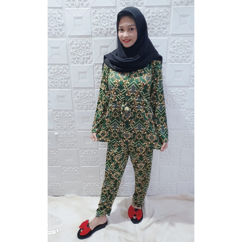 Baju Setelan Motif Sultan / One Set Fit XL