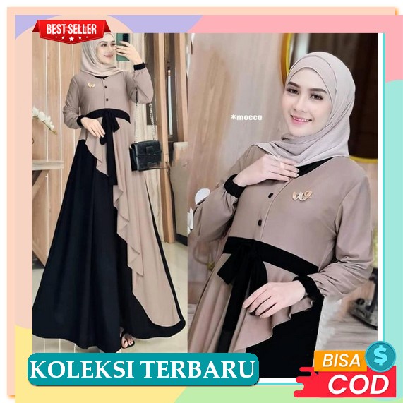 Gamis Gissel 150 Cream ~ By Seply I Gamis Lembut Adem Menyerap Keringat Tidak Kaku Tidak Menerawang 