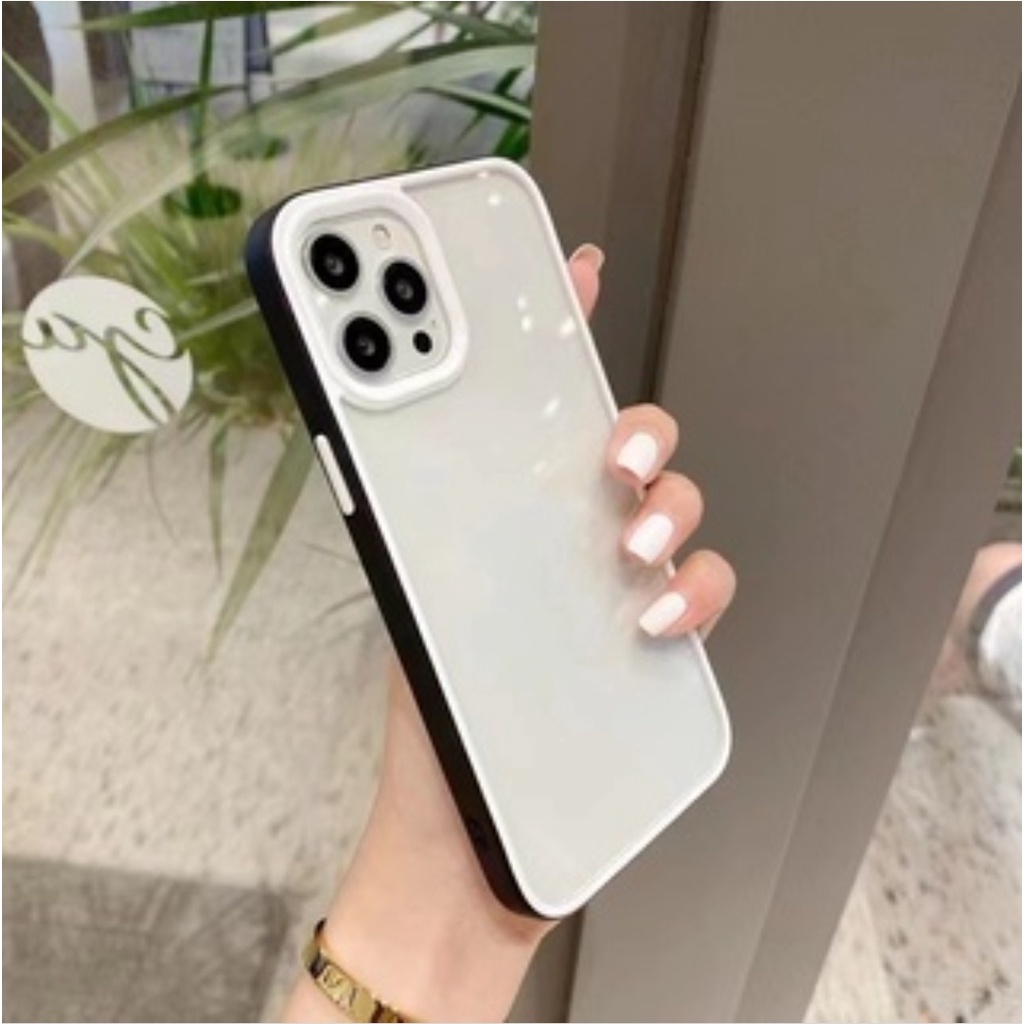 Hard Case Transparan Anti Jatuh Vivo Y01 Y12 Y12i Y12s Y15 Y15s Y17 Y11 Softcase Transparant Ngedoff Hard Hardcase White Putih Soft Casing Belakang Ungu Mid Green Hijau ShockProof A 2022 Soft Case Y33 S G T i Case Soft Sofcase