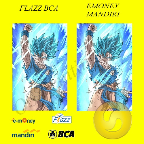 CUSTOM KARTU FLAZZ BCA GENERASI 2 ATAU EMONEY/SALDO 0 -DRAGONBALL EDITION