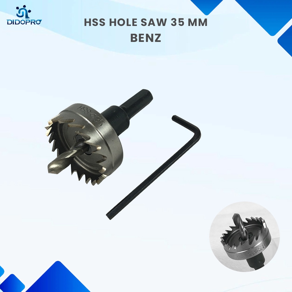 Mata Bor Besi / Holesaw Hole saw / Pelubang Pembolong Besi 35mm