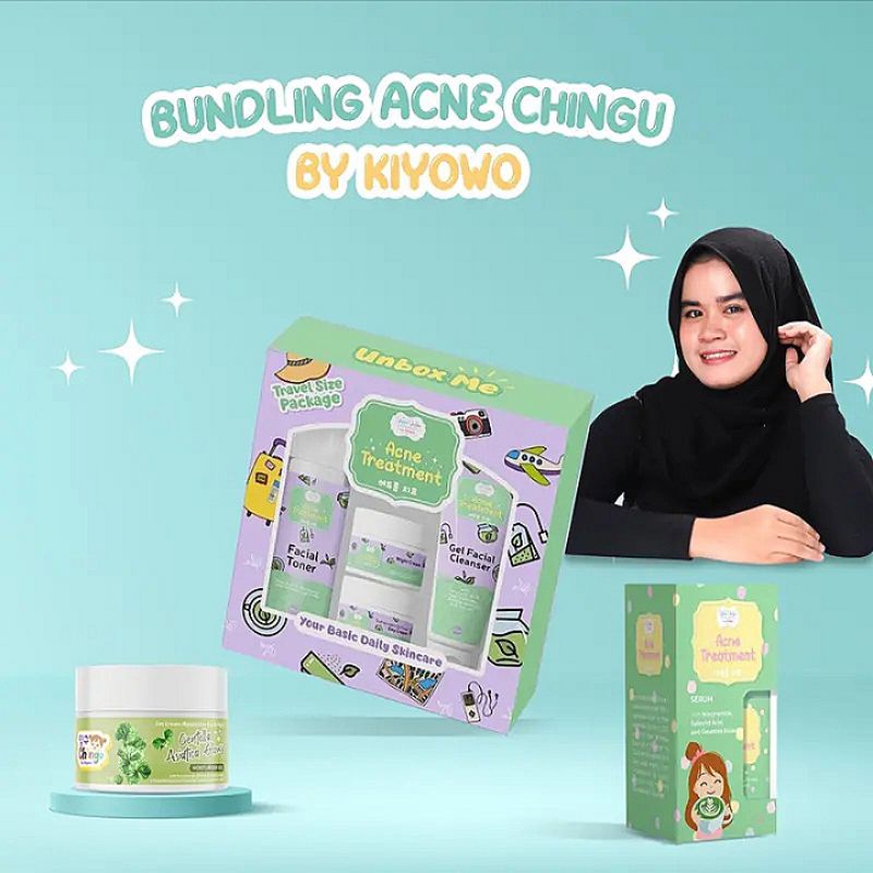 BACA DESKRIPSI ( FREE EYEMASK OR LIPMASK‼️ ) YEPPU YEPPU BY KIYOWO Paket Bundling skincare travelsiz