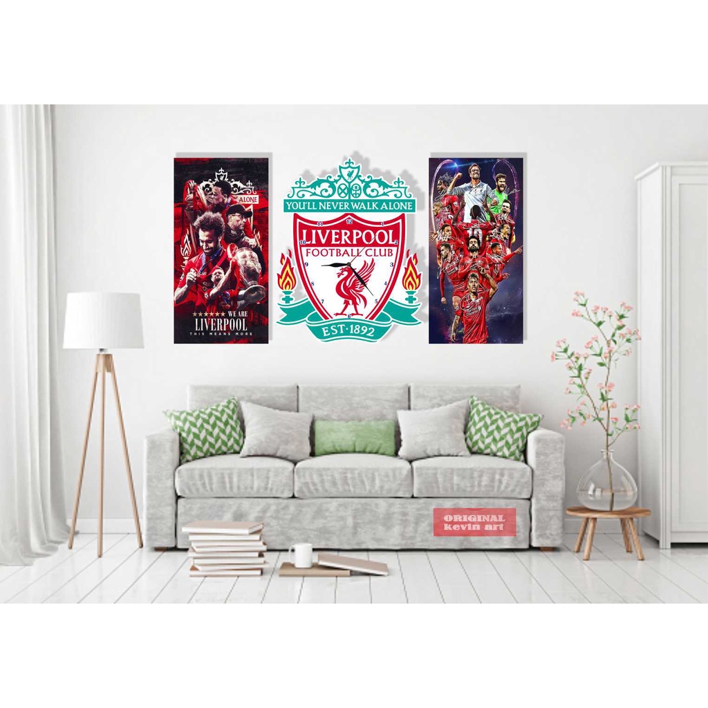 JAM DINDING UNIK MURAH LOGO LIVERPOOL MINIMALIS AESTHETIC KARAKTER ANIMASI KEREN CUSTOM HIASAN DINDING KAMAR TIDUR TEMPEL TEMBOK BESAR UKURAN JUMBO 3d NYALA ARTISTIK MODERN MEWAH KADO HADIAH PERNAK PERNIK HIASAN RUMAH PAJANGAN DINDING KAMAR AKSESORIS