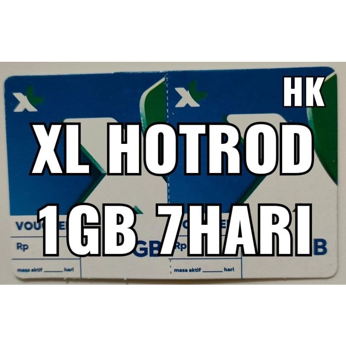 Voucher XL Hotrod 1.5 GB 7 Hari
