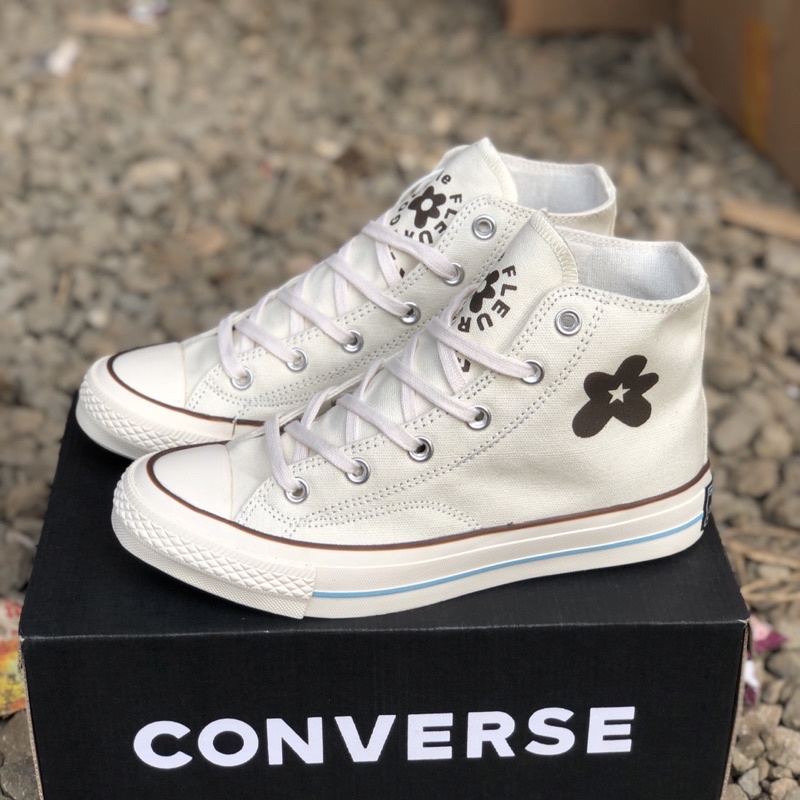 Sepatu CONVERSE all star x 70s high Parcment motif GOLF LE FLEUR premium bnib quality