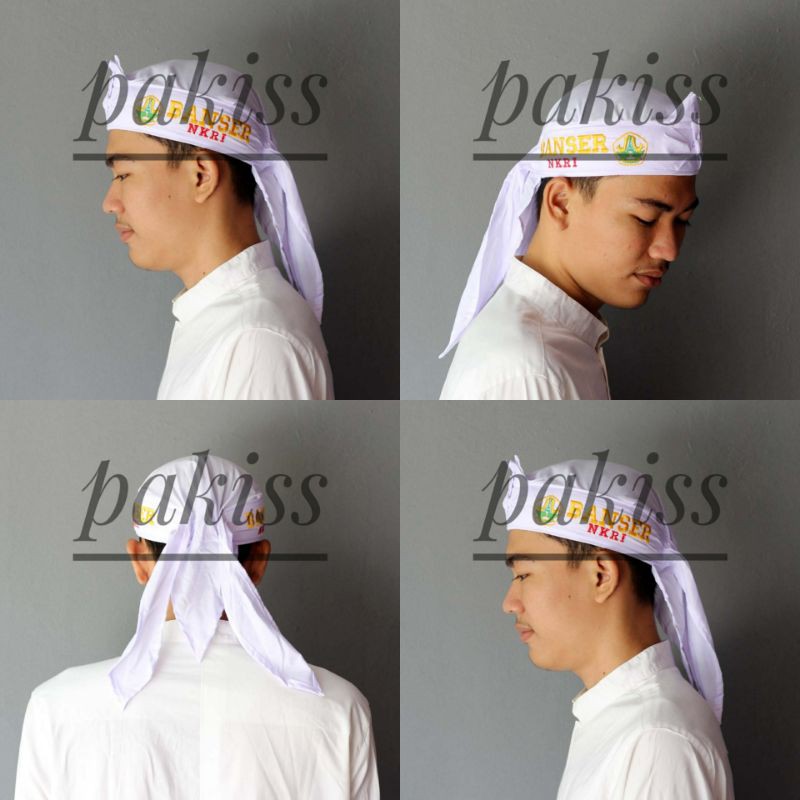 Blangkon Iket Ikat Bordir Banser Nahdlatul Ulama - Blangkon Bordir Banser NU - Iket Bordir Banser Nu