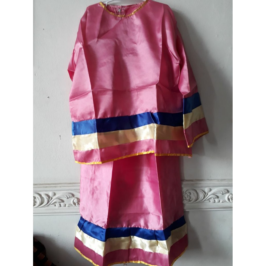 baju betawi anak perempuan ondel-ondel cadar
