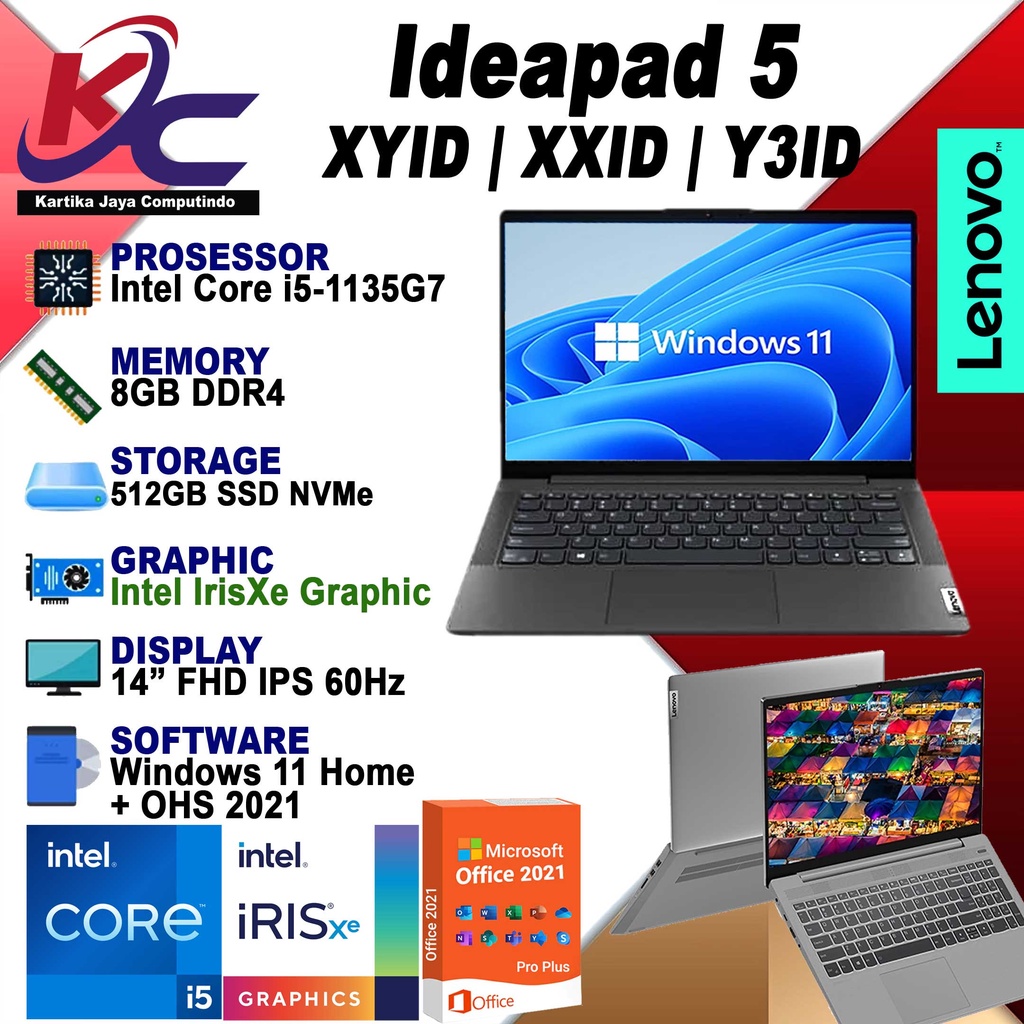 LENOVO IP 5 00Y3ID I5-1135G7