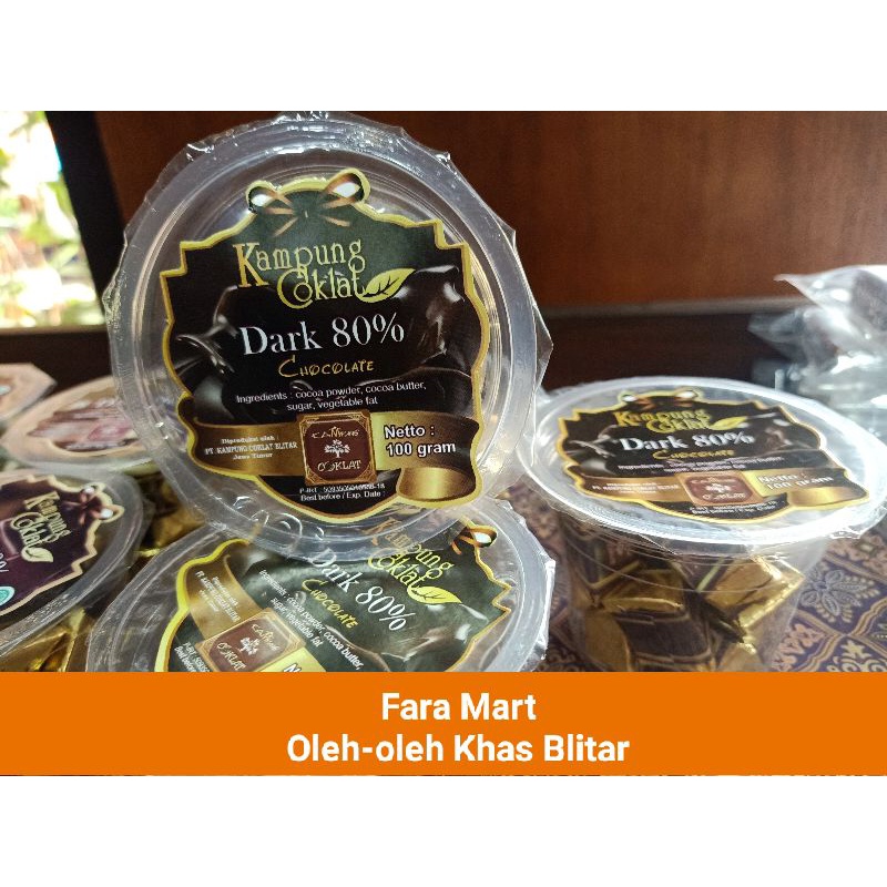 

Coklat Diet Dark Chocolate Cup 80% Kampung Coklat 100gr