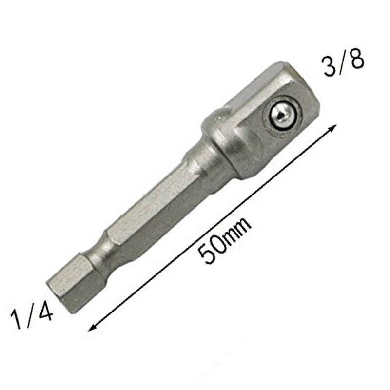 Mata Obeng Elektrik Adapter Hex Shank Rod Sleeve Convertible Joints 3 PCS - JHG0059 - Silver