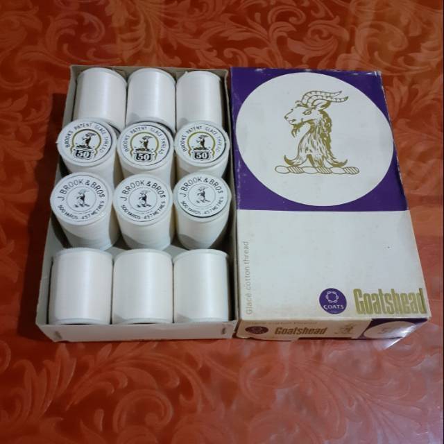 Satu Set Benang Layangan Jadul Cap Kambing Atau Cap Domba Size 50