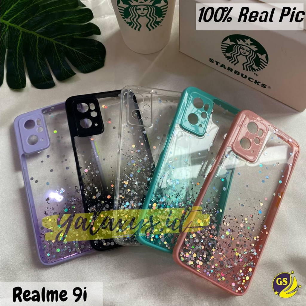 Realme NARZO 50 A PRIME C35 C31 8 8 Pro 7 7 Pro 9i 2022 5 5i 5s C3 C2 A1K Case Dove Glitter Bling Star Light Candy  Camera Macaron Gliter Pelindung Kamera