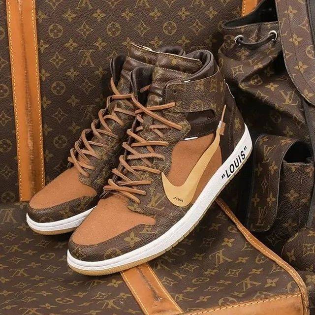 Nike OFF-WHITE x LV x Air Jordan 1