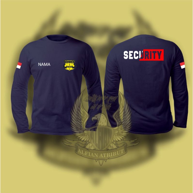 kaos security lengan panjang/logo gada pratama
