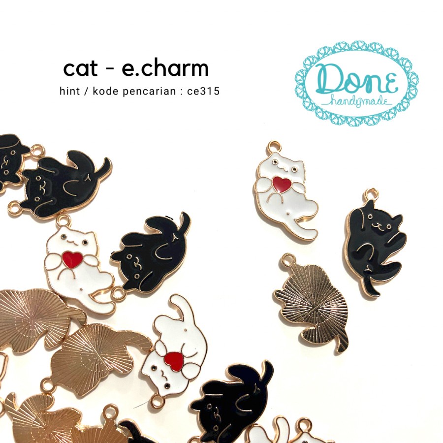 Cat charm kucing charm cute fancy cat bandul liontin charm ce315