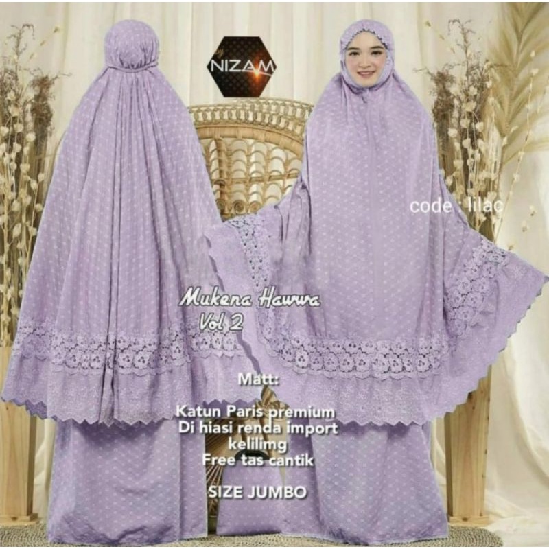 MUKENA HAWWA KATUN PARIS TOTOL WARNA TERBARU