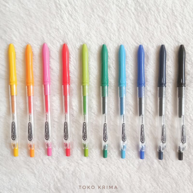 

Pulpen Bolpen Gel Zebra Kokoro