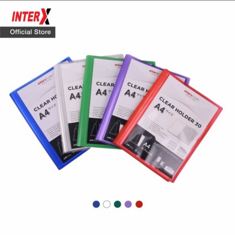 

Adn Inter X clear holder A4 30 pocket lembar / display album / dokumen keeper