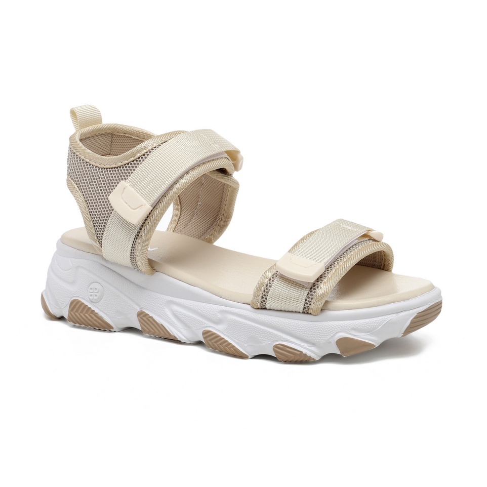 PVN Micha Sandal Tali Wanita Black Lilac 241-Sohee - Cream
