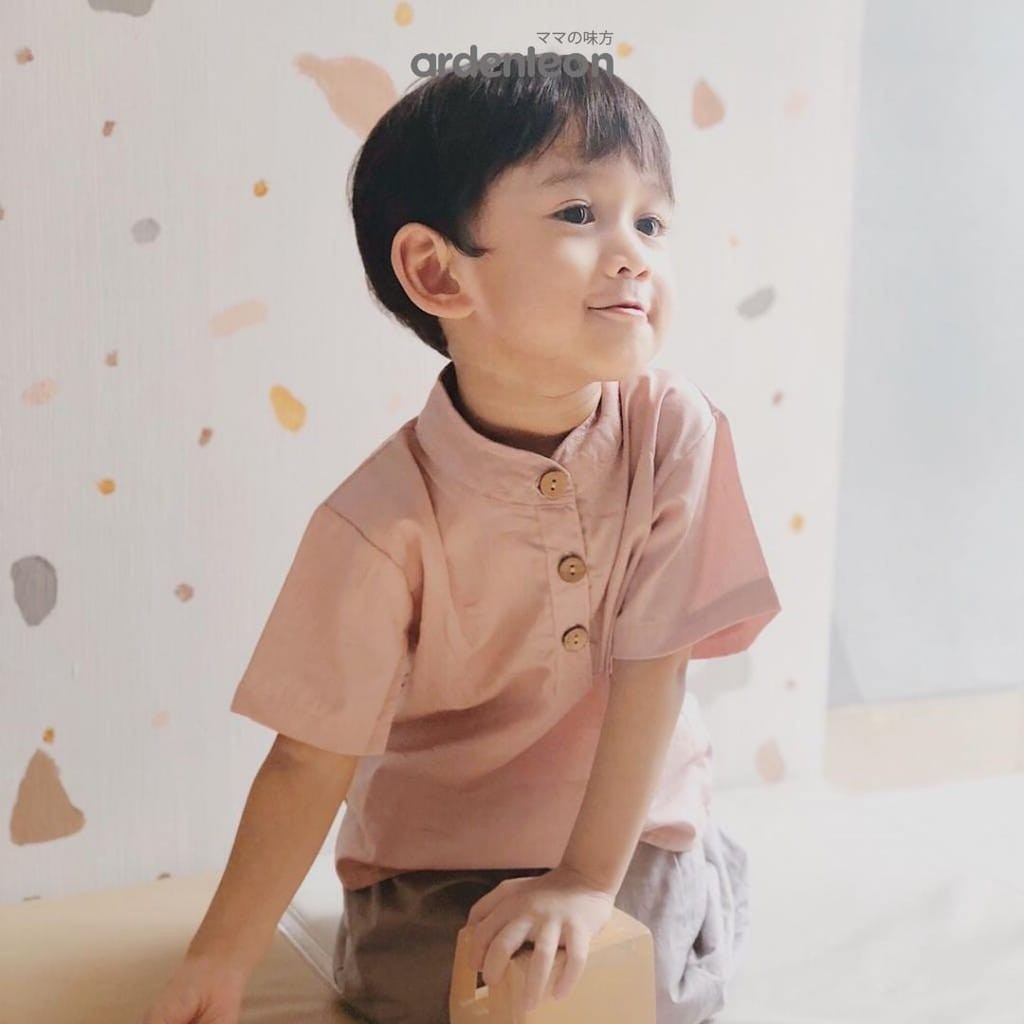 ARDENLEON Stand Collar Raya Baju Bayi Koko Anak 6 Bulan - 4 Tahun